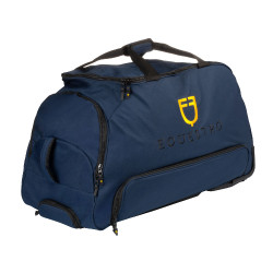 Saco trolley com logotipo bordado Equestro Blazer marinho Azul-marinho