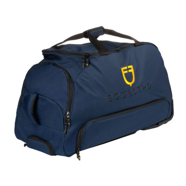 Saco trolley com logotipo bordado Equestro Blazer marinho Azul-marinho