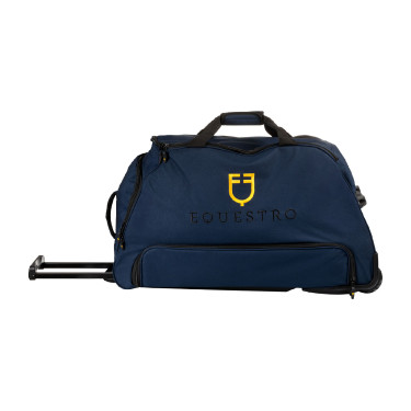 Saco trolley com logotipo bordado Equestro Blazer marinho Azul-marinho