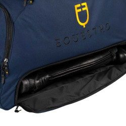 Saco trolley com logotipo bordado Equestro Blazer marinho Azul-marinho