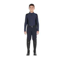 Roupa íntima básica para meninos em tecido técnico Equestro Blazer marinho Azul-marinho