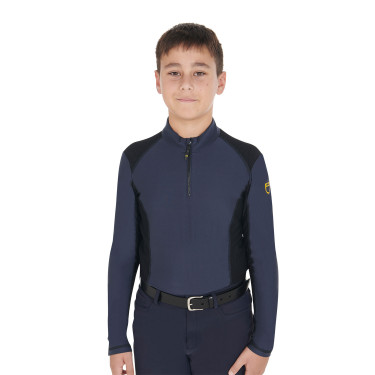 Roupa íntima básica para meninos em tecido técnico Equestro Blazer marinho Azul-marinho