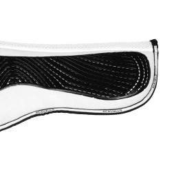Amortecedor MF DS SW-3DS em camurça com grip em gel plano Acavallo Branco