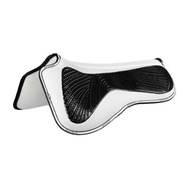 Amortecedor MF DS SW-3DS em camurça com grip em gel plano Acavallo Branco