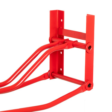 Suporte de parede dobrável para sela inglesa Umbria Equitazione Vermelho