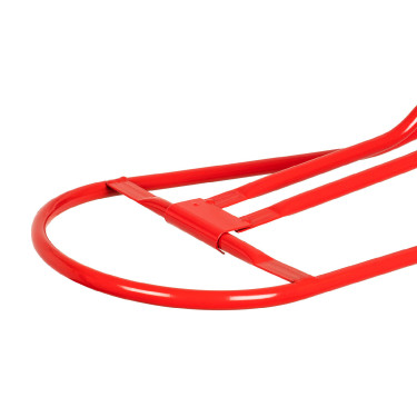 Suporte de parede dobrável para sela inglesa Umbria Equitazione Vermelho