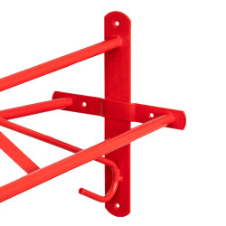 Suporte de Sela Western de Parede Fixo Umbria Equitazione Vermelho