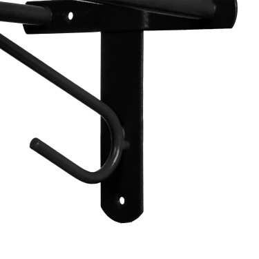 Suporte de Sela Western de Parede Fixo Umbria Equitazione Preto
