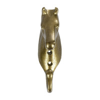 Gancho para Suporte de Cabeçada Cabeça de Cavalo em Alumínio Colorido Umbria Equitazione Ouro Gancho para Suporte de Cabeçada Cabeça de Cavalo em Alumínio Colorido Umbria Equitazione Ouro