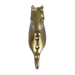 Gancho para Suporte de Cabeçada Cabeça de Cavalo em Alumínio Colorido Umbria Equitazione Ouro Gancho para Suporte de Cabeçada Cabeça de Cavalo em Alumínio Colorido Umbria Equitazione Ouro
