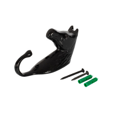 Gancho para Suporte de Cabeçada Cabeça de Cavalo em Alumínio Colorido Umbria Equitazione Preto Gancho para Suporte de Cabeçada Cabeça de Cavalo em Alumínio Colorido Umbria Equitazione Preto