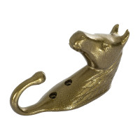 Gancho para Suporte de Cabeçada Cabeça de Cavalo em Alumínio Colorido Umbria Equitazione Ouro Gancho para Suporte de Cabeçada Cabeça de Cavalo em Alumínio Colorido Umbria Equitazione Ouro