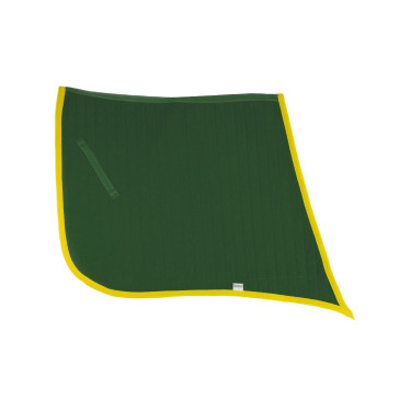 Almofada de Sela Espanhola com Cantos Umbria Equitazione Verde / amarelo
