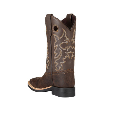 Botas Western Infantil Modelo Square Brown/Choco Pool's Botas Western Infantil Modelo Square Brown/Choco Pool's