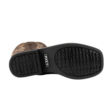 Botas Western Infantil Modelo Square Brown/Choco Pool's Botas Western Infantil Modelo Square Brown/Choco Pool's
