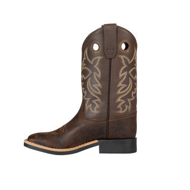 Botas Western Infantil Modelo Square Brown/Choco Pool's Botas Western Infantil Modelo Square Brown/Choco Pool's