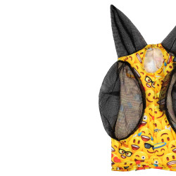 Máscara Anti-Moscas em Lycra com Protetor de Orelhas Pro-Tech Emoticone Motivos Máscara Anti-Moscas em Lycra com Protetor de Orelhas Pro-Tech Emoticone Motivos