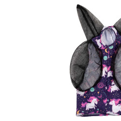 Máscara Anti-Moscas em Lycra com Protetor de Orelhas Pro-Tech Unicórnio do espaço Motivos Máscara Anti-Moscas em Lycra com Protetor de Orelhas Pro-Tech Unicórnio do espaço Motivos