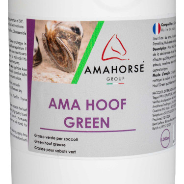 Graxa Amarela para Cascos Ama Hoof 1L Umbria Equitazione Verde