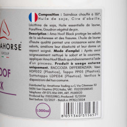 Graxa Amarela para Cascos Ama Hoof 1L Umbria Equitazione Preto Graxa Amarela para Cascos Ama Hoof 1L Umbria Equitazione Preto