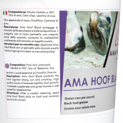 Graxa para Cascos Ama Hoof 2500 ml Umbria Equitazione Preto