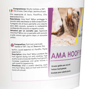 Graxa para Cascos Ama Hoof 2500 ml Umbria Equitazione Amarelo