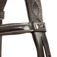 Bridão Supreme com Costura Contrastante e Rédeas Supreme Castanho Bridão Supreme com Costura Contrastante e Rédeas Supreme Castanho