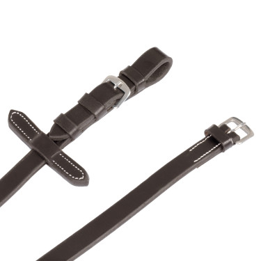 Bridão Supreme com Costura Contrastante e Rédeas Supreme Castanho Bridão Supreme com Costura Contrastante e Rédeas Supreme Castanho