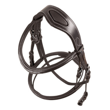 Bridão Supreme com Costura Contrastante e Rédeas Supreme Castanho Bridão Supreme com Costura Contrastante e Rédeas Supreme Castanho