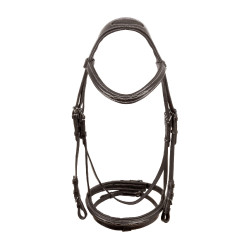 Bridão Supreme com Costura Contrastante e Rédeas Supreme Castanho Bridão Supreme com Costura Contrastante e Rédeas Supreme Castanho