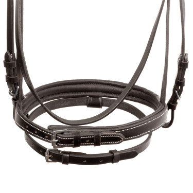 Bridão Supreme com Costura Contrastante e Rédeas Supreme Castanho Bridão Supreme com Costura Contrastante e Rédeas Supreme Castanho
