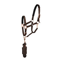 Caveção em Nylon Rose Gold Line com Corda Supreme Castanho