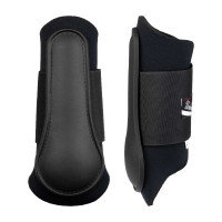 Caneleiras de Neoprene com Casco de Borracha Umbria Equitazione Preto