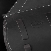 Bolsa de Sela em Bezerro Fecho com 3 Tiras Pool's Castanho