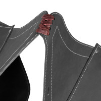 Bolsa de Sela em Bezerro Fecho com 3 Tiras Pool's Castanho