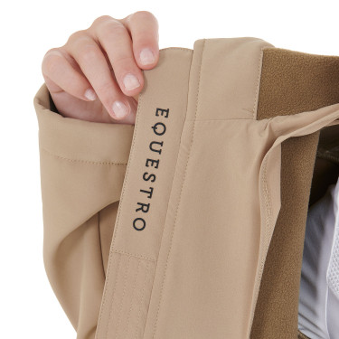 Casaco softshell ajustado feminino com bolsos ocultos Equestro Bege