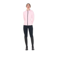 Casaco softshell ajustado com fecho corta-vento feminino Equestro Bailarina Rosa