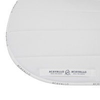 Almofada de sela de salto acolchoada Louvre e bambu JS CW-3DS Acavallo Branco