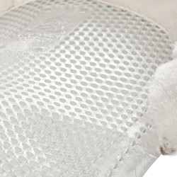 Amortecedor de gel para pônei com recorte e borda em pele de carneiro Classic Acavallo Transparente / branco