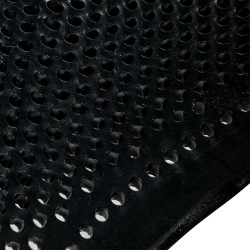 Amortecedor de gel para pônei com recorte e borda em pele de carneiro Classic Acavallo Preto / cinza Cinzento