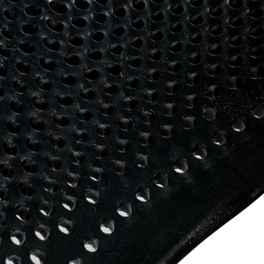 Amortecedor de gel para pônei com recorte e borda em pele de carneiro Classic Acavallo Preto / cinza Cinzento