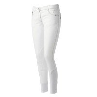 Jeans feminino Equithème Texas Branco Jeans feminino Equithème Texas Branco