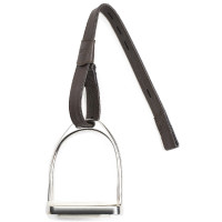 Estribos sintéticos Wintec com gancho Castanho