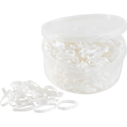 Elásticos de silicone Hippo-Tonic Branco