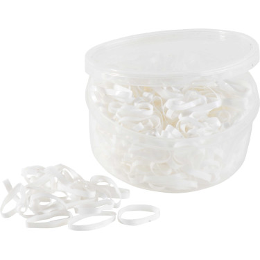 Elásticos de silicone Hippo-Tonic Branco
