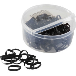 Elásticos de silicone Hippo-Tonic Preto