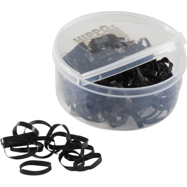 Elásticos de silicone Hippo-Tonic Preto