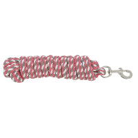 Longe com fita tricolor Castanho claro / rosa / branco