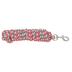 Longe com fita tricolor Castanho claro / rosa / branco Longe com fita tricolor Castanho claro / rosa / branco