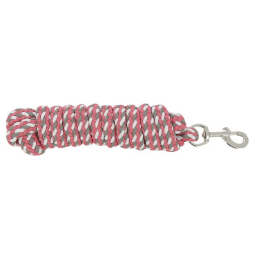 Longe com fita tricolor Castanho claro / rosa / branco Longe com fita tricolor Castanho claro / rosa / branco